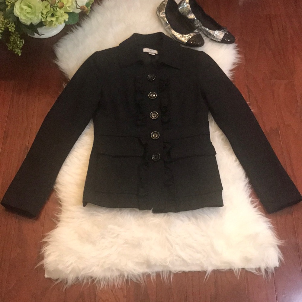 Loft Ruffle Front Jacket - image 2